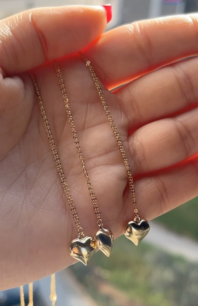 Collier '' Grand Cœur '' en Or 18k