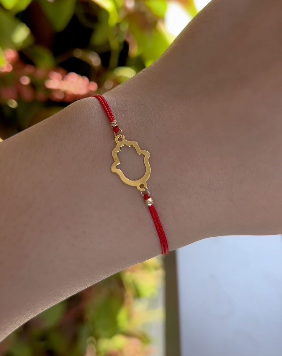 Cordon Khmissa en Or 18k - Toutes Les Couleurs Disponibles